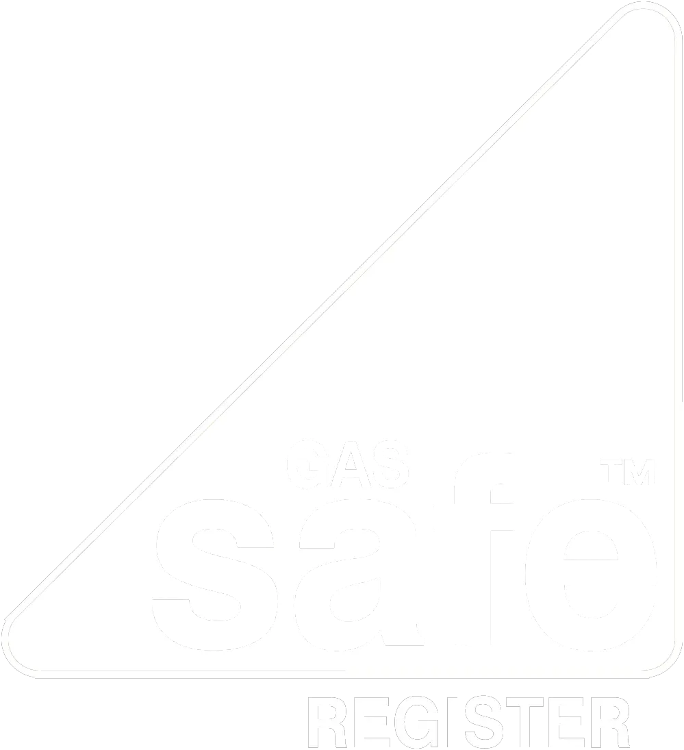 A white triangle with the words gas sale register.